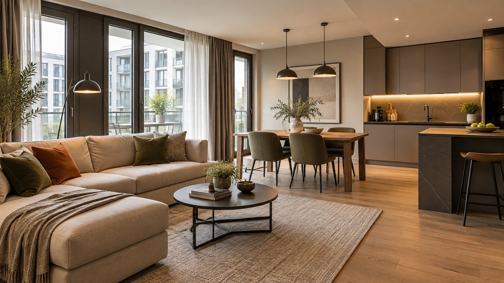 Interior d’un apartament turístic modern